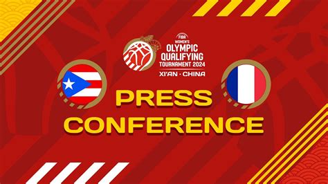 Live Puerto Rico V France Press Conference Fiba Women S Olympic