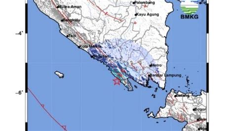 Gempa Magnitudo Guncang Pesisir Barat Lampung Terasa Hingga Ke