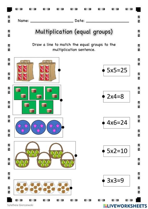 Equal Groups Multiplication Worksheets Pdf Printable Worksheets