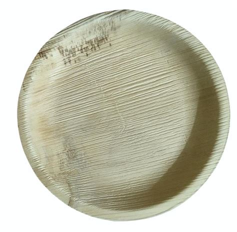 8Inch Round Areca Palm Leaf Plate At Rs 2 Piece Areca Leaf Plates In