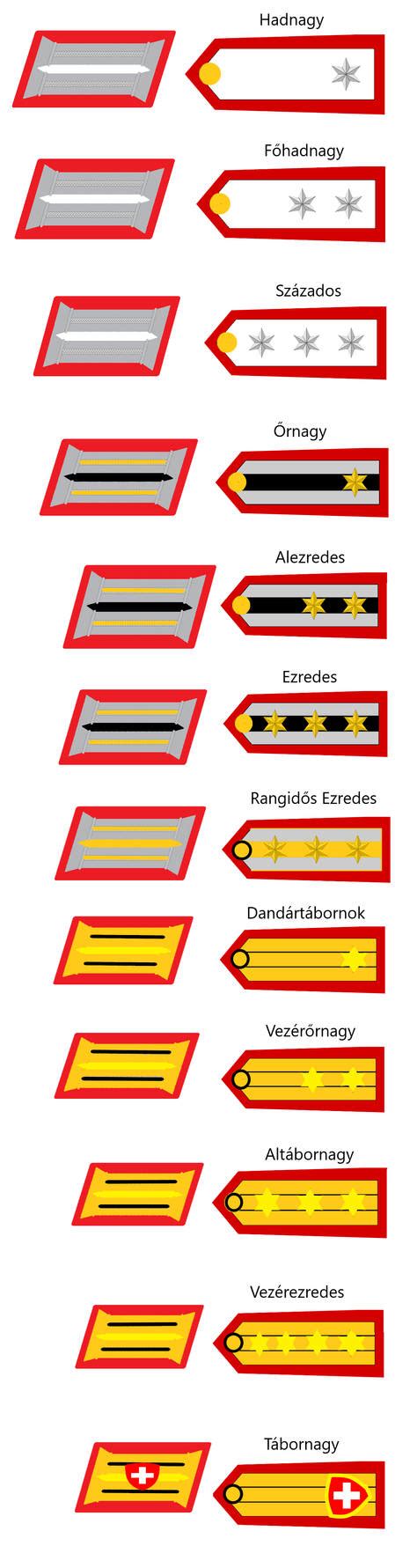 Ranks of The Swiss Federal Corps (Officers) by admiralRobertDecart on ...