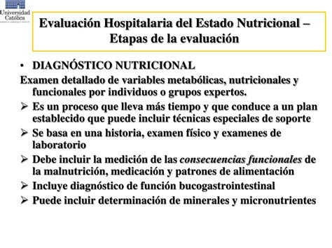 Ppt Evaluaci N Hospitalaria Del Estado Nutricional Tamizaje Y