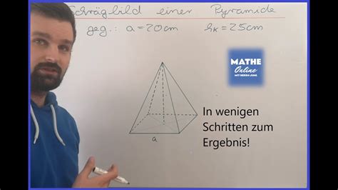 Schrägbild einer Pyramide zeichnen Schritt für Schritt erklärt YouTube