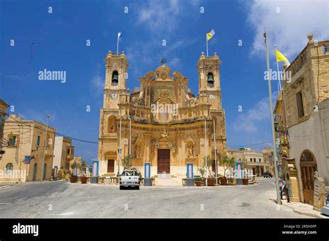 Church In Gharb On The Island Of Gozo Malta Stock Photo Alamy