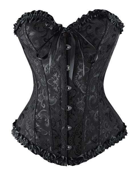 Bustier Corset Women Sexy Gothic Lace Up Boned Overbust Waist Trainer