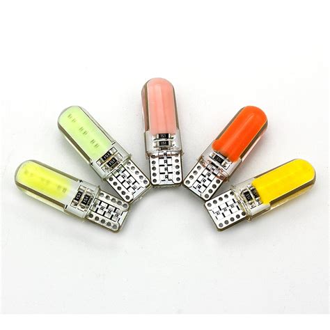 Pcs New T Cob Led Car Interior Lights Silica Gel W W Auto Wedge