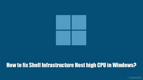 C Mo Solucionar El Alto Consumo De La Cpu Por Parte De Shell