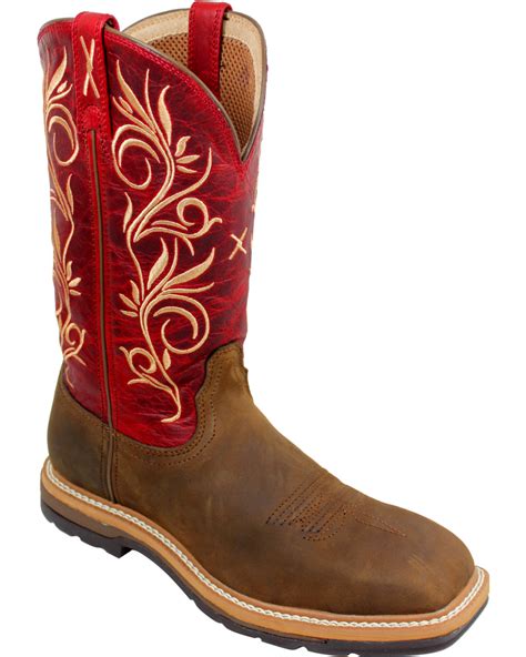 Twisted X Red Lite Cowgirl Work Boots Steel Toe Boot Barn