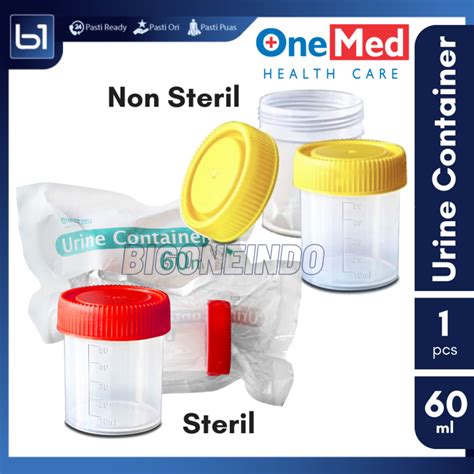 Urine Container Steril Non Steril Onemed Pot Urin Wadah Sampel Urin