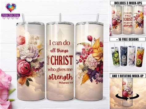 Bible Verse Oz Skinny Tumbler Sublimation Christian Quotes