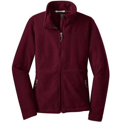 Port Authority Womens Maroon Value Fleece Jacket