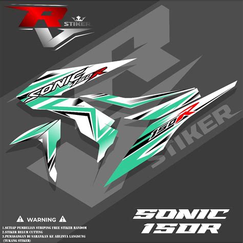 Sonic Striping Honda Sonic R Sticker Sonic Striping R Shopee