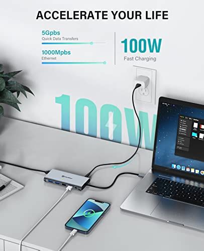 Utechsmart Usb C Docking Station Triple Monitor Universal Laptop