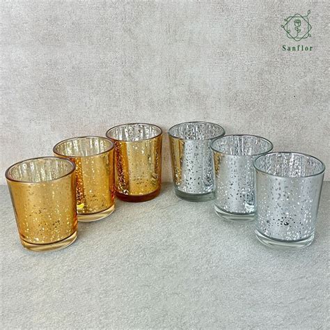 Jual VOTIVE CANDLE HOLDER MERCURY GLASS TEMPAT LILIN DEKORASI