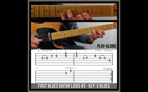 First Blues Guitar Licks #2 (TAB) G Minor Pentatonic Lick | The Blues ...