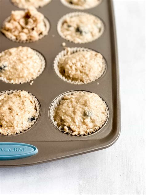 Easy Banana Blueberry Oatmeal Muffins