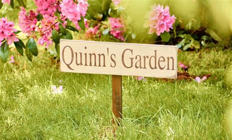 Personalized Garden Sign On Stake Wooden Garden Sign Personalized