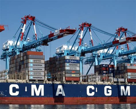 Cma Cgm Dalila Container Ship Apm Container Terminal Newark Bay Port