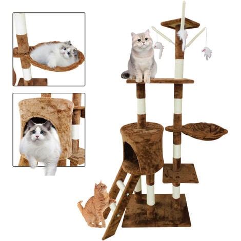 Cat Tree Multi Level Scratcher Activity Centre Scratching Post Cat Bed