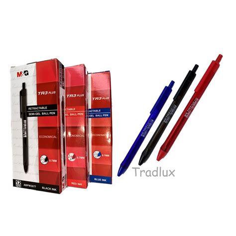 M G Tr Plus Retractable Semi Gel Ball Pen Mm Shopee Malaysia