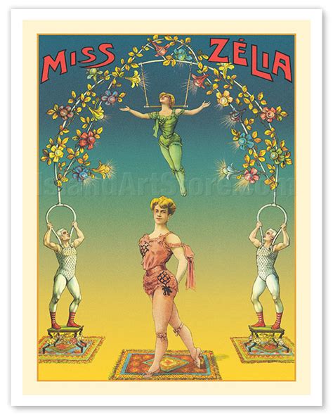 Fine Art Prints And Posters Miss Zélia Aeralist And Trapeze Artist C