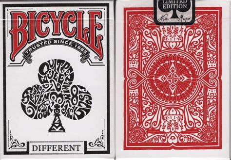 Different Red Bicycle Playing Cards