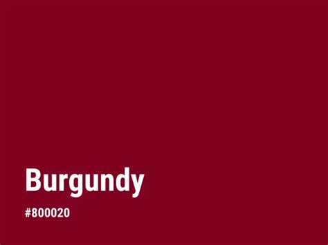 75 Shades Of Burgundy Color With Names Hex RGB Codes