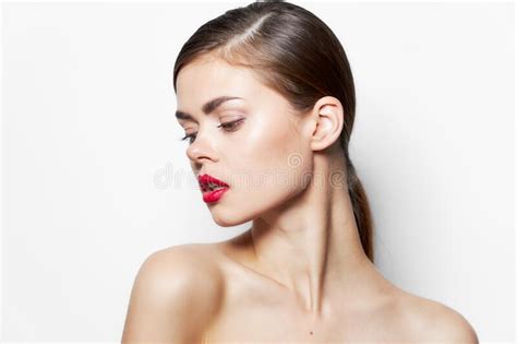 Brunette Bare Belly Stock Image Image Of Beautiful Happy 21751651