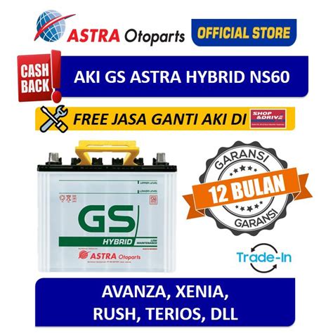 Jual Voucher Aki Mobil Gs Astra Hybrid Ns Avanza Xenia Rush Terios