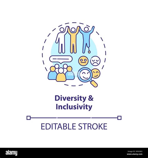 Diversity And Inclusivity Concept Icon Stock Vector Image And Art Alamy