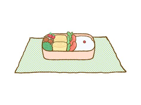 手作りのお弁当 無料イラスト素材｜素材ラボ