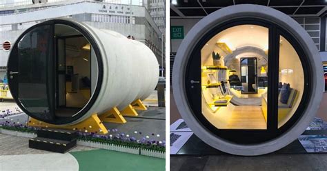 Opod Tube House Transforms Water Pipe Into Innovative Micro Apartment