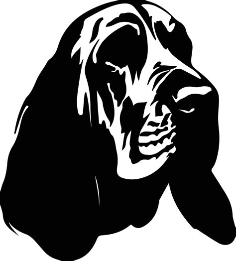 bloodhound silhouette portrait 38496668 Vector Art at Vecteezy