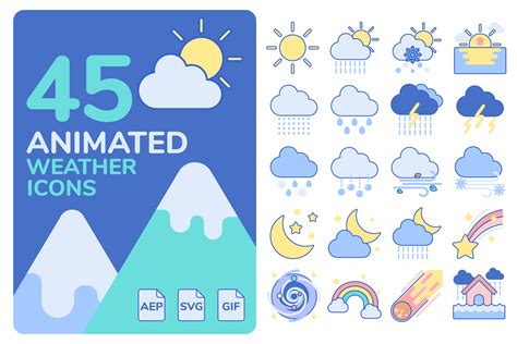 Animated Weather Icons - Design Cuts