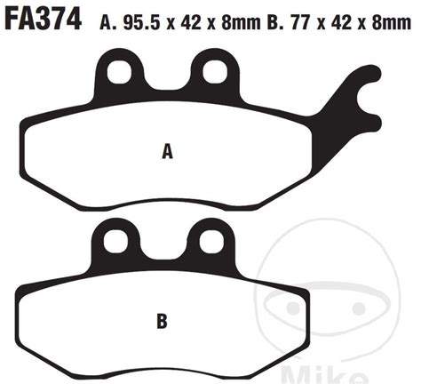 EBC FA374 Brake Pads For Rieju RS 2 3 Nkd 50 125 Matrix Naked AC LC