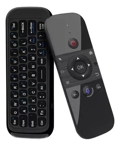 Controle Mini Teclado Air Mouse Sem Fio Giroscópio Com Voz Parcelamento Sem Juros