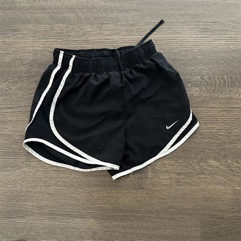 Black And White Nike Tempo Running Shorts Depop