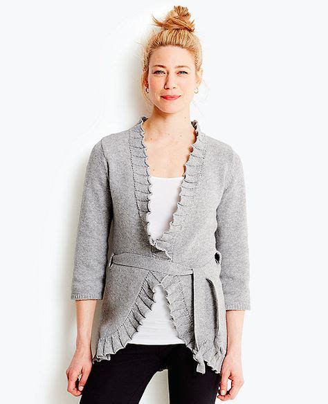 Long Ruffle Cardigan Womens Sweaters And Jackets Sweaters For Women