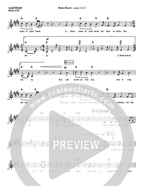 Make Room Sheet Music PDF Casting Crowns Matt Maher PraiseCharts