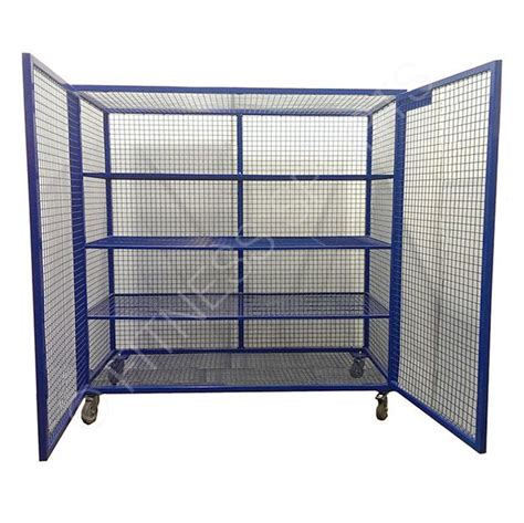 Steel Mesh Ball Storage Trolley Box | Fitness Sports Equipment