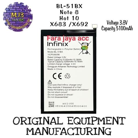 Jual Baterai Original Infinix Model Bl Bx For Infinix Note Hot