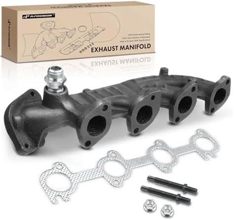 A Premium Left Side Exhaust Manifold With Gasket Compatible With Ford F