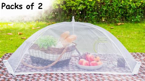 (2 Pack) Luxury Large Food Cover Tent | 100% Organza Net Highly Durable ...