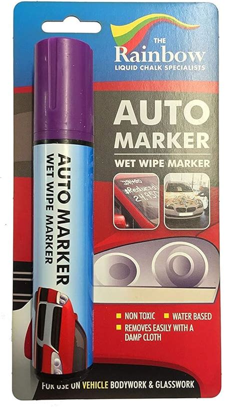 Car Paint Marker Pens Auto Writer Violetpurple Wide Tip