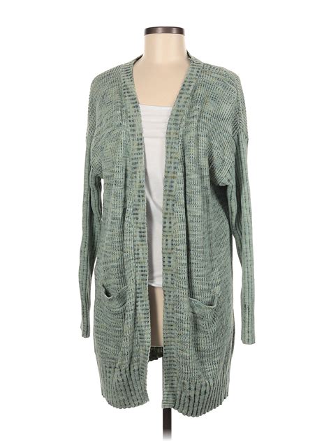 Knox Rose Color Block Green Cardigan Size M 25 Off ThredUP