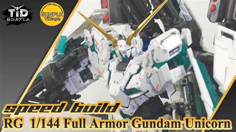 Speed Build Rg 1144 Full Armor Gundam Unicorn By Tid Gunpla Youtube