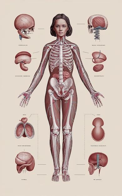 Premium Photo | Human anatomy female body