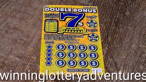 Double Bonus 7s 5 Ny Lottery Scratch Off Youtube