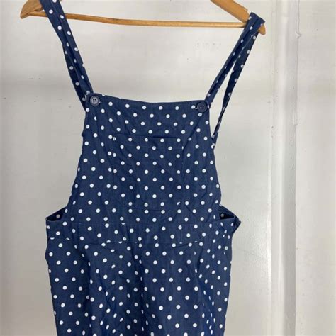 Dangerfield Womens Size 12 Overalls Polka Dot S