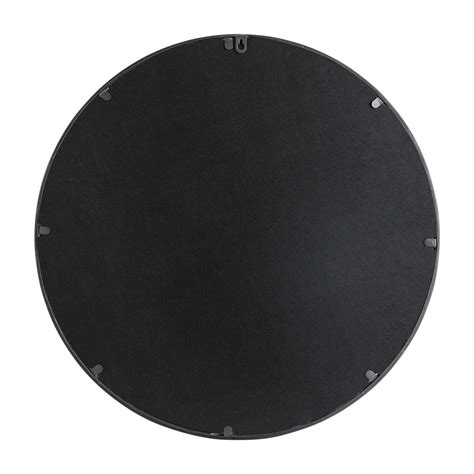 OFFICIAL Glitzhome 23 62 D Black Metal Framed Round Wall Mirror